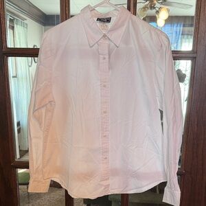 Southern Lady Womens White Long Sleeve Button Down Shirt Style 3H33 Size 6 USA